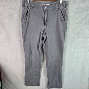 Carhartt Mens Rugged Flex Relaxed Fit Canvas Work Pants Grey BN2291-M 35x34